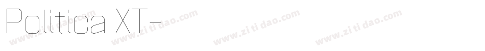 Politica XT字体转换